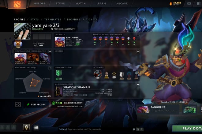 I will dota 2 coach from a 7k mmr player