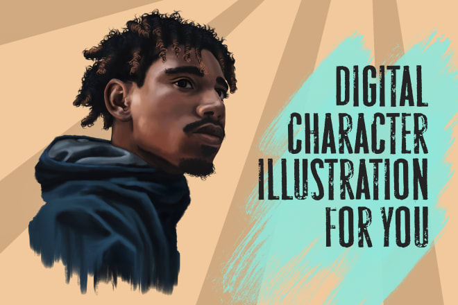 I will draw a cool character illustration for you in any style