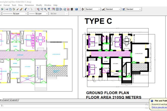 I will draw and redraw floor plan, elevations, section and 3d floor plan