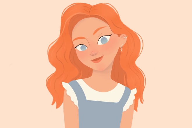 I will draw cute character or portrait in cartoon disney style