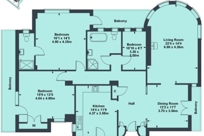 I will draw floor plans of your desired house