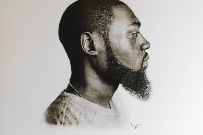 I will draw hyper realistic pencil portraits from photo