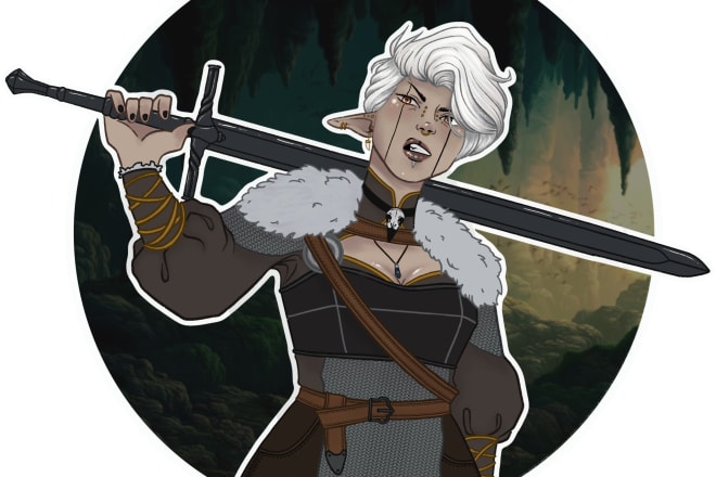 I will draw your dnd character icons