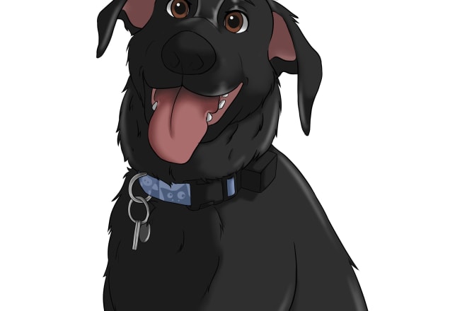 I will draw your pet in disney style