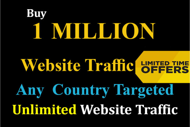 I will drive 1 million country targeted web traffic on your website