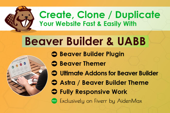 I will duplicate your website using astra theme and beaver builder