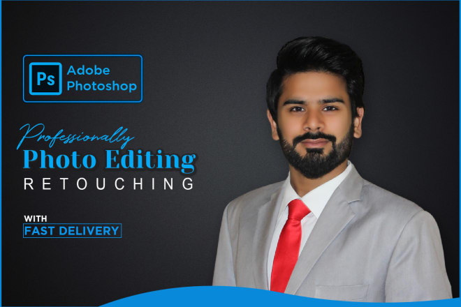 I will edit and retouch portrait headshot photo in photoshop