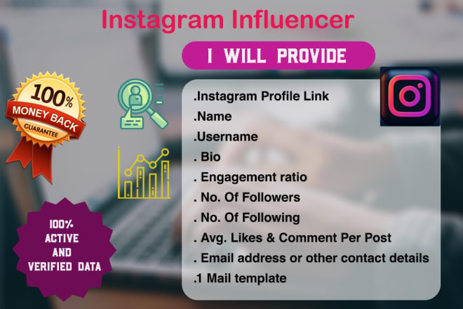 I will find best instagram influencer for your niche