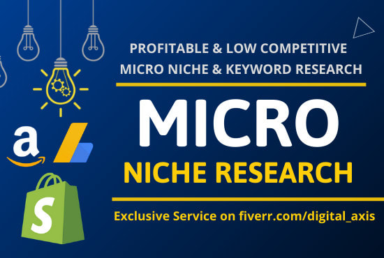 I will find high profitable micro niche with keyword research