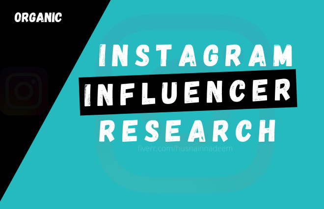 I will find social media instagram influencers for influencers marketing
