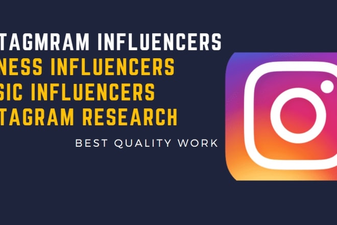 I will find targeted instagram influencers