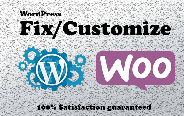 I will fix, design or customize woocommerce website