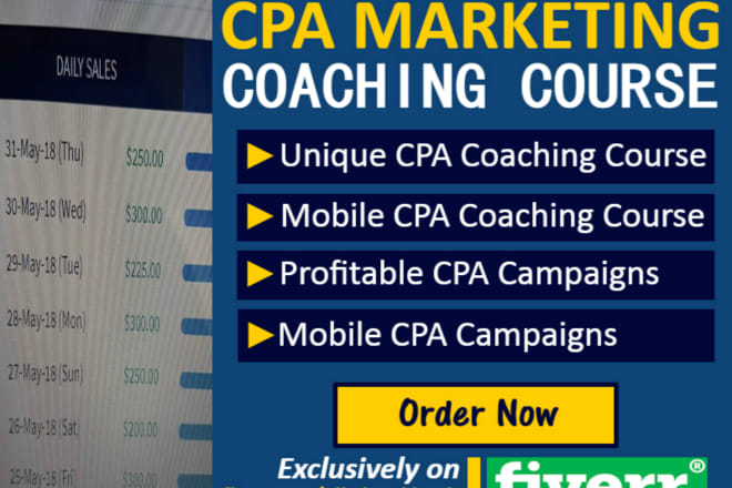 I will get you CPA marketing coaching course