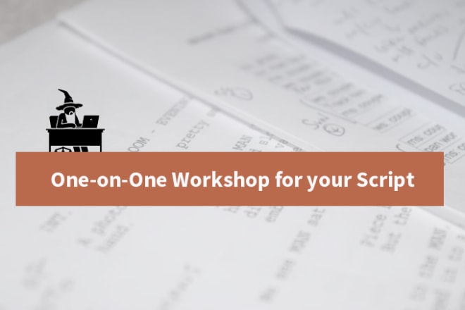 I will give a one on one workshop for your TV script or screenplay
