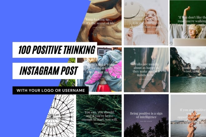 I will give you 100 positive thinking life quote for instagram