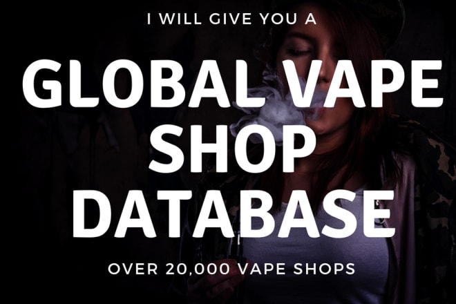 I will give you a vape shop database