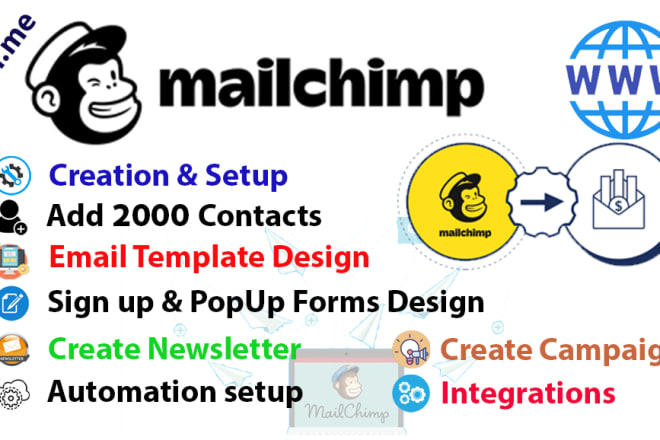 I will help you create and setup mailchimp account