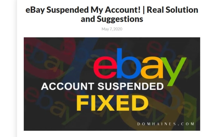 I will help you to make an ebay seller account with no suspension high selling limit