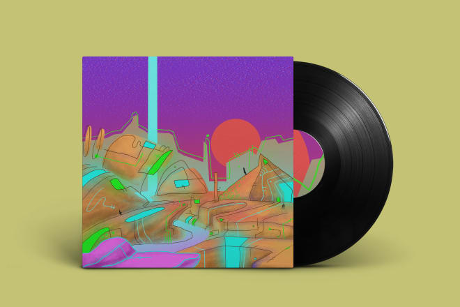 I will illustrate your album cover with abstract art style
