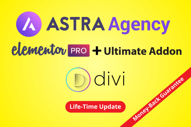 I will install astra agency divi elementor pro neve shopisle pro licensed updatable