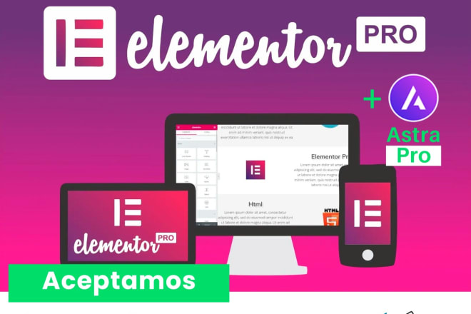 I will install elementor pro and astra pro for life