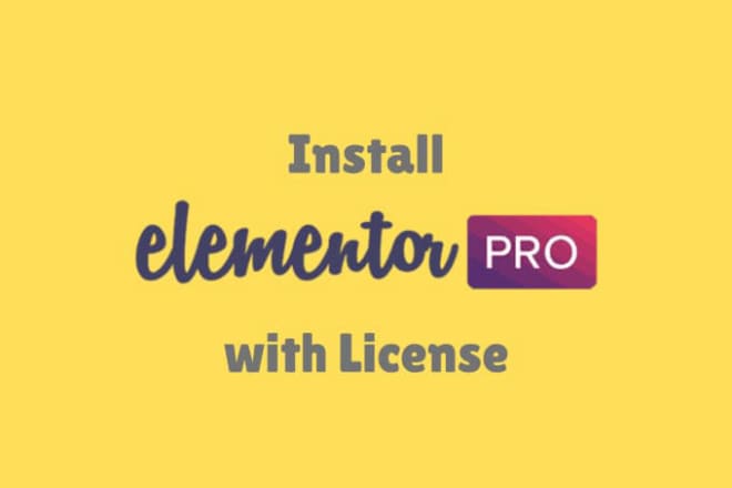 I will install elementor pro plugin on your website lifetime licensed updatable