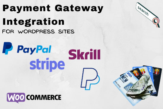 I will integrate paypal or other payment gateways