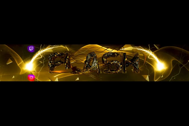 I will make 3d banner with your name,logo