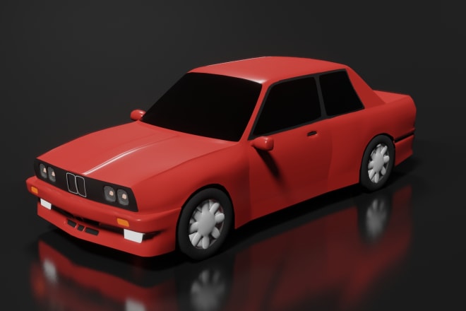 I will make 3d car models for you