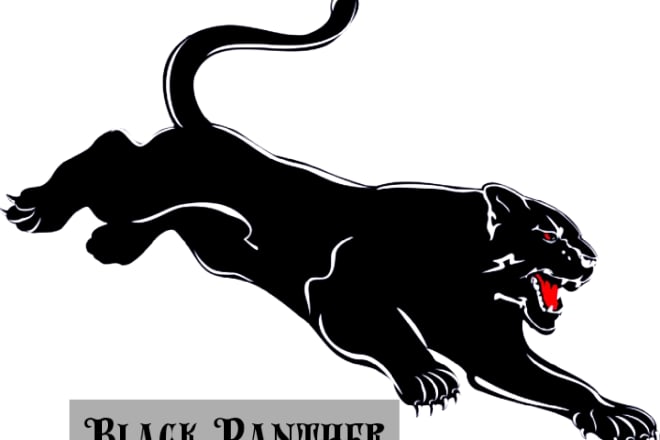 I will make a black panther logo similar to tiger animation