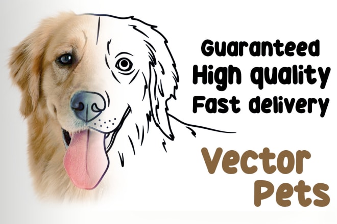 I will make a lineart vector of your pet or any animals