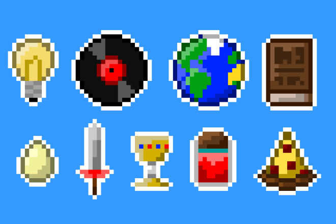I will make a pixel art icon or a gif icon for you