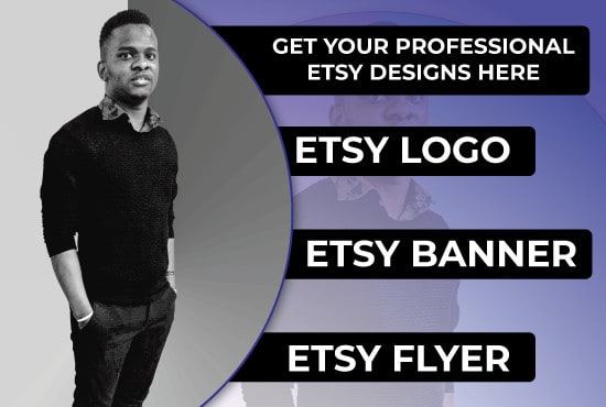 I will make a professional etsy shop banner, cover photo, thank you card, business card