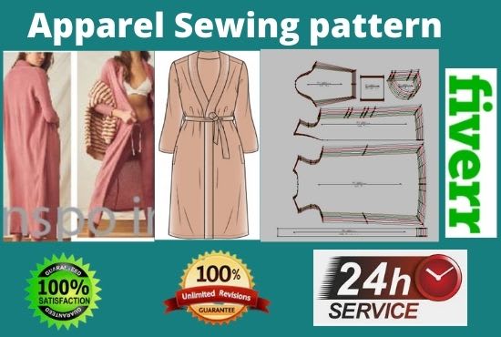I will make a sewing pattern for any type of apparel garments