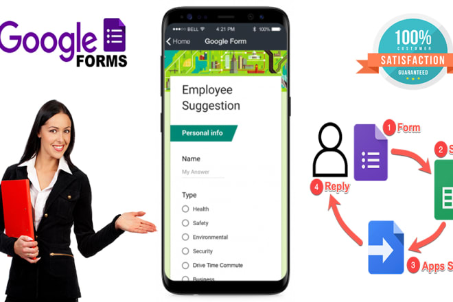 I will make any type of online form or survey using google forms