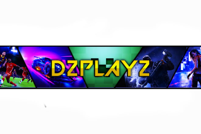 I will make gaming banner for youtube channels with your name