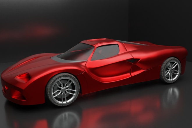I will model beautiful cars and 3d models