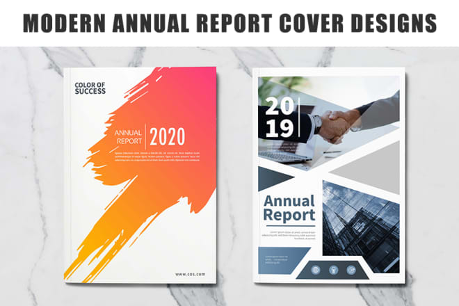 I will modern annual report cover design