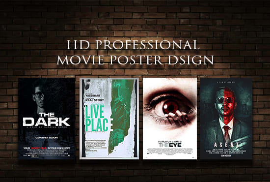I will movie poster design, poster design, film poster design