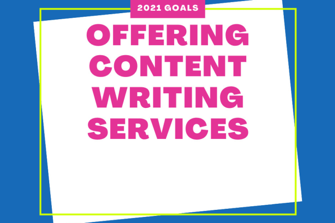 I will offer freelance content writing services