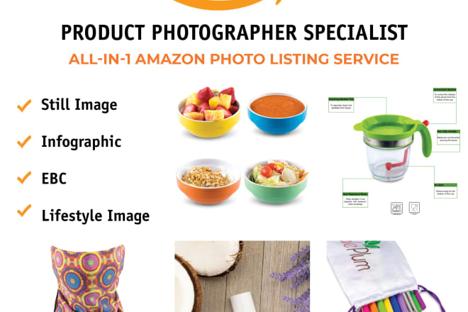 I will one stop shop amazon product photography still, lifestyle, infographics, video