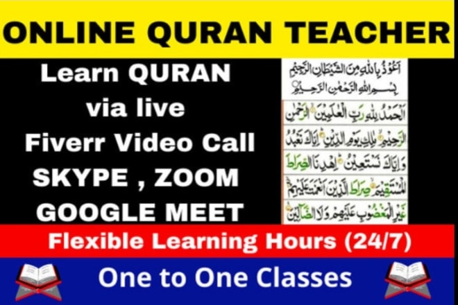 I will online quran, english grammar,english tourdu, quran teaching