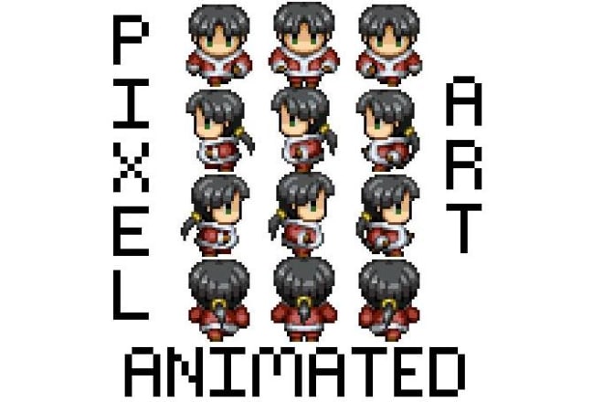 I will pixel you or a character and animate it