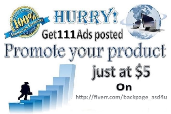 I will post 160 ads on backpage with clickable image