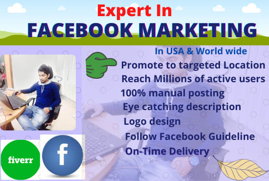 I will promote your business by facebook marketing in usa
