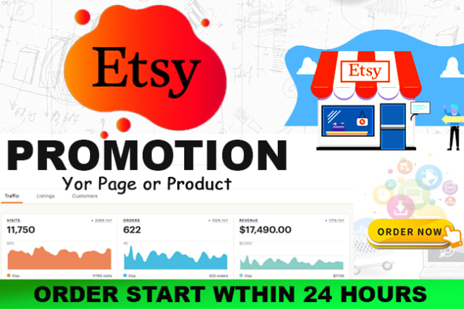 I will promote your etsy, shop with unlimited targeted visitors