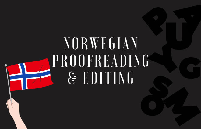 I will proofread and edit your norwegian text