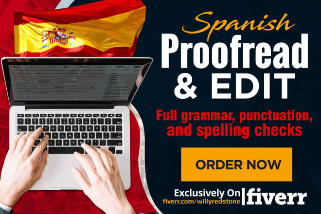 I will proofread and edit your text in spanish