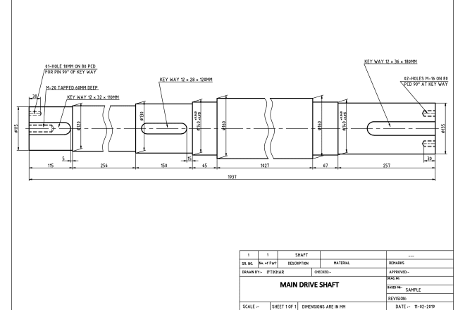 I will provide machine part 2d mechanical drawings, stl format dwg