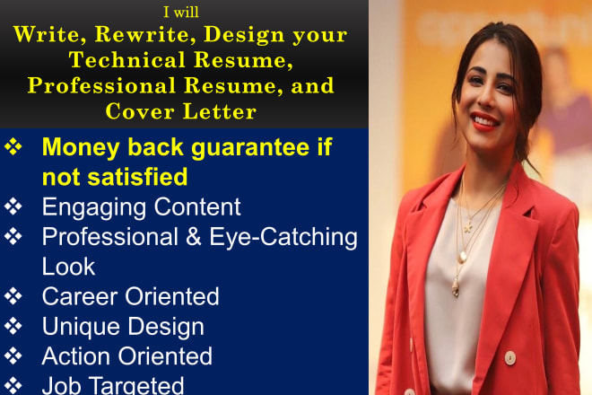 I will provide professional resume writing service and cover letter writing service